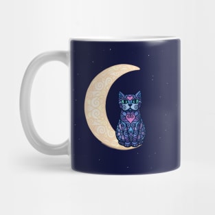 Moon cat Mug